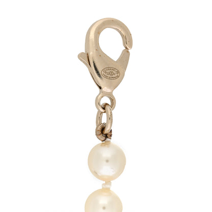 Chanel Graduated Pearl Crystal CC Bracelet Gold 4 of 4