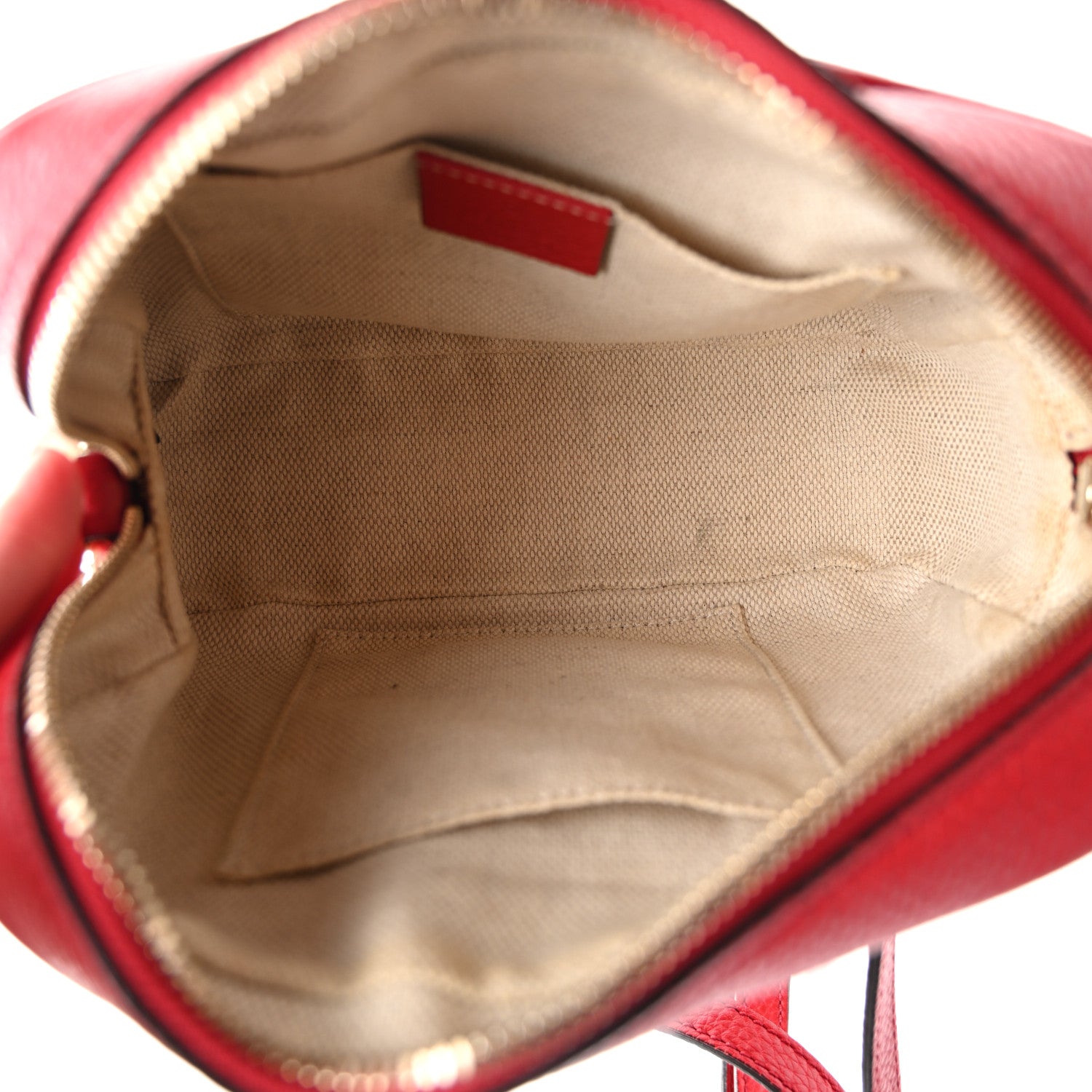 Gucci Pebbled Calfskin Small Soho Disco Bag Tabasco Red 4 of 10
