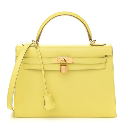 Hermes Epsom Kelly Sellier 32 Soufre 1 of 9
