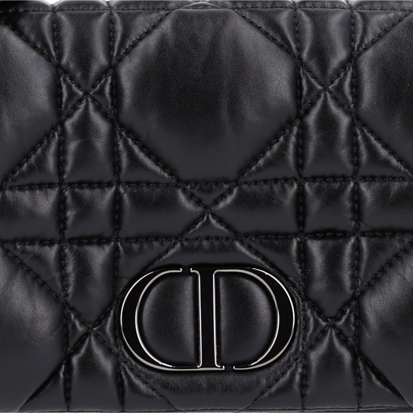 Calfskin Macrocannage Mini Caro Bag Black