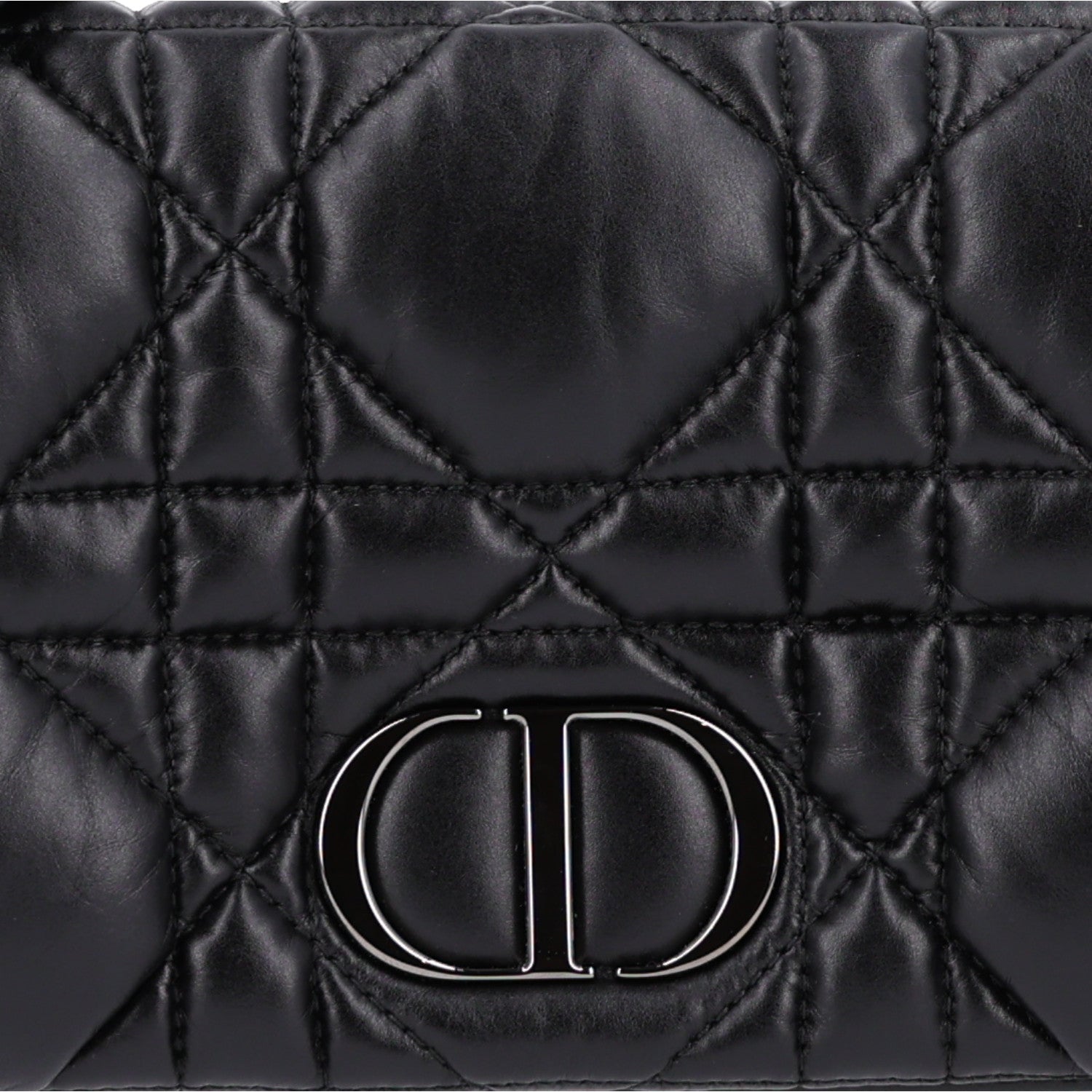 Christian Dior Calfskin Macrocannage Mini Caro Bag Black 8 of 10