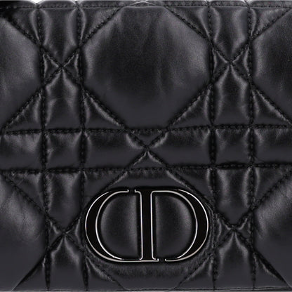 Christian Dior Calfskin Macrocannage Mini Caro Bag Black 8 of 10