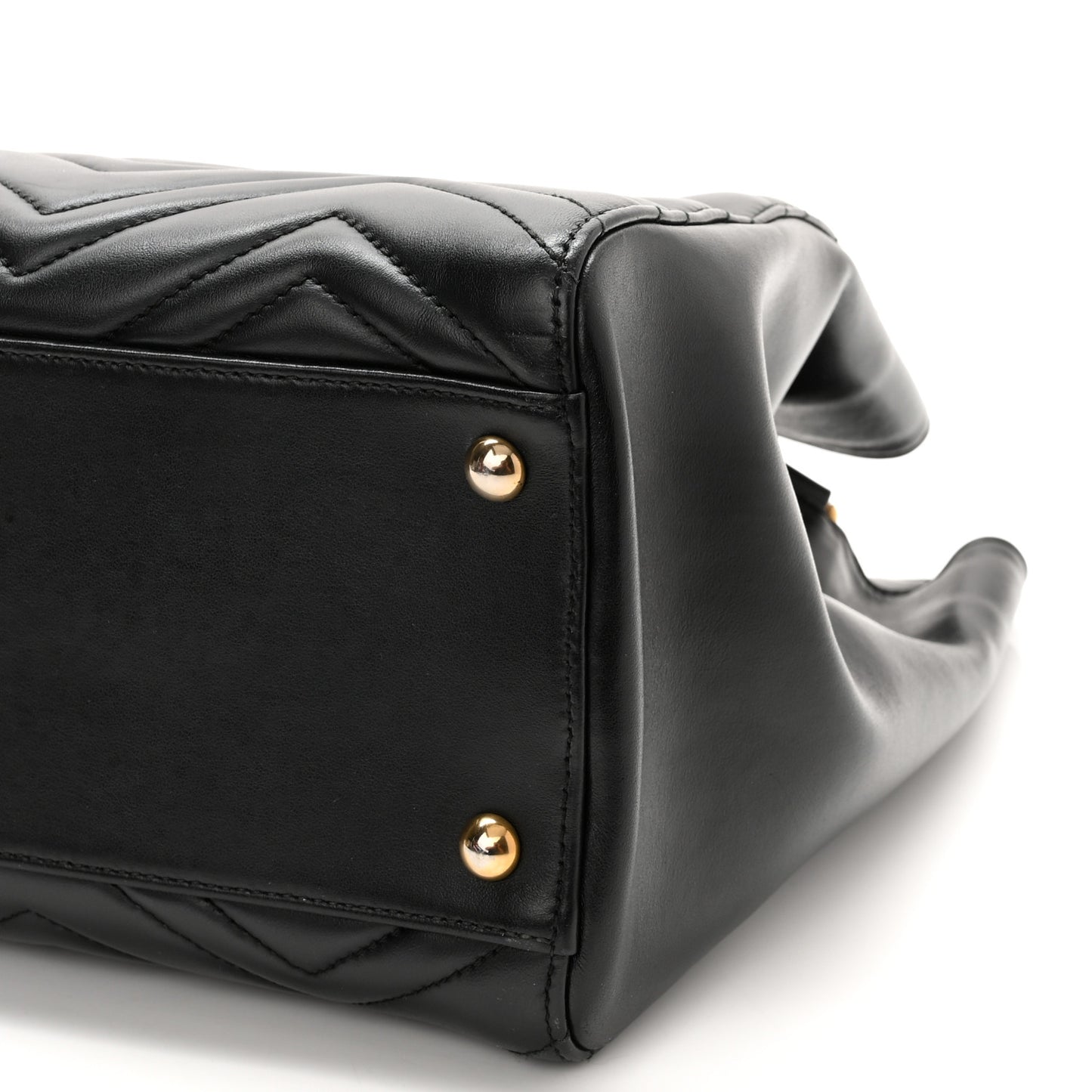 Calfskin Matelasse Medium GG Marmont Tote Black