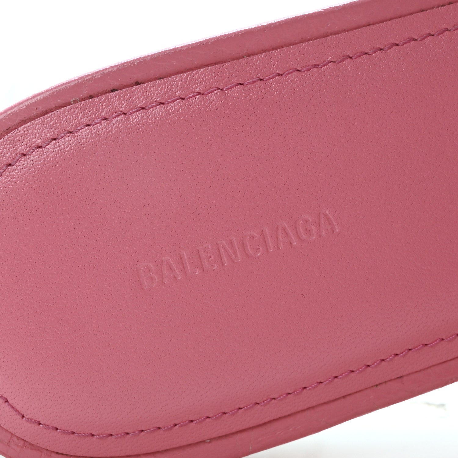 Balenciaga Agneau Arena Cagole Flat Slide Sandals 36 Sweet Pink 9 of 10