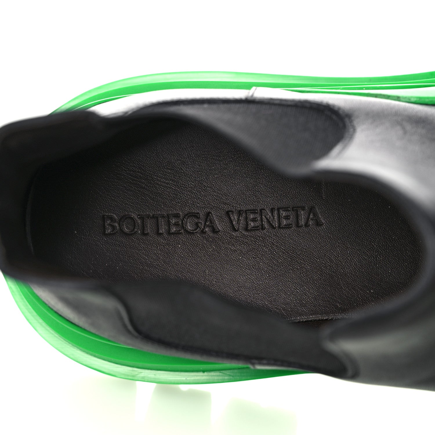 Bottega Veneta Calfskin Mens The Tire Cropped Chelsea Boots 44 Black Grass 7 of 11