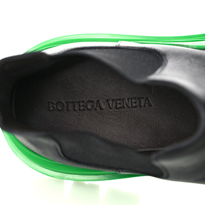 Bottega Veneta Calfskin Mens The Tire Cropped Chelsea Boots 44 Black Grass 7 of 11