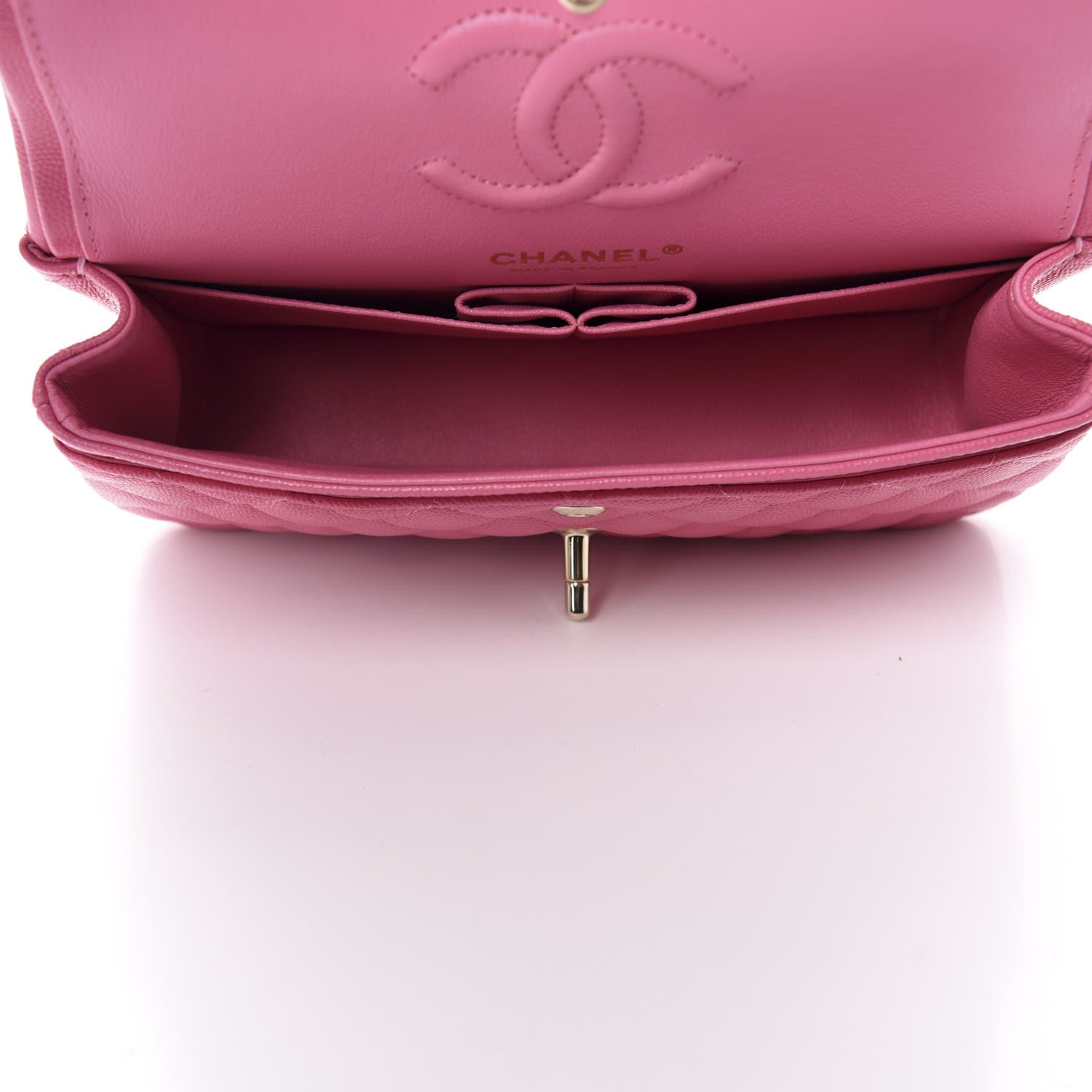 Chanel Caviar Quilted Small Double Flap Pink 5 of 11