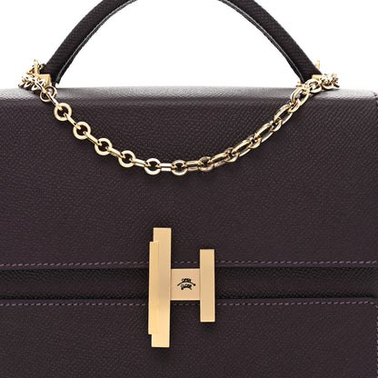 Hermes Epsom Cinhetic Boxy Top Handle Bag Raisin 5 of 10