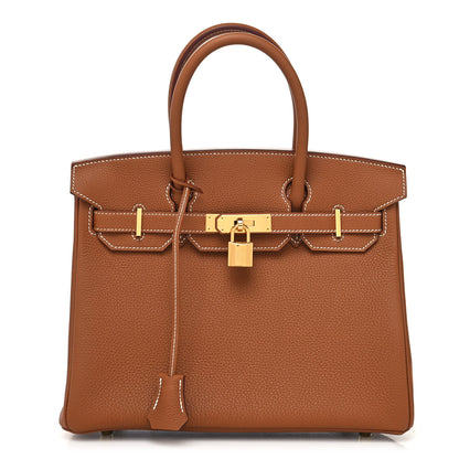 Hermes Togo Birkin 30 Gold 1 of 13