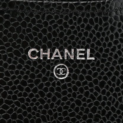 Chanel Caviar Quilted Large Gusset Flap Wallet Black 6 of 9