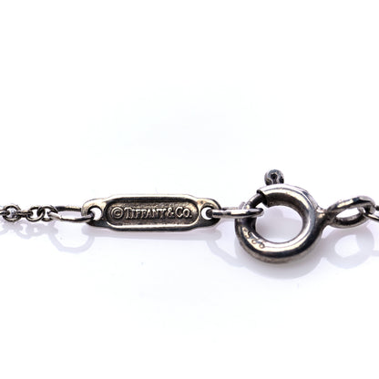 Tiffany Sterling Silver Heart Key Pendant Necklace 6 of 7
