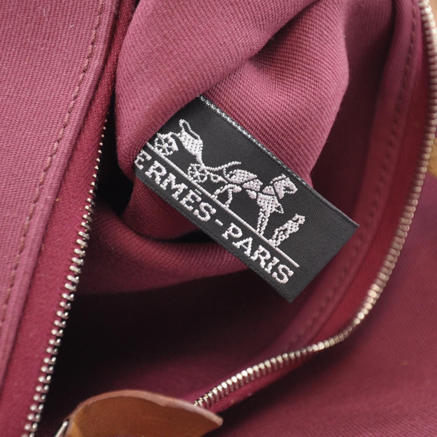 Hermes Toile Herbag Zip MM Rubis 9 of 9