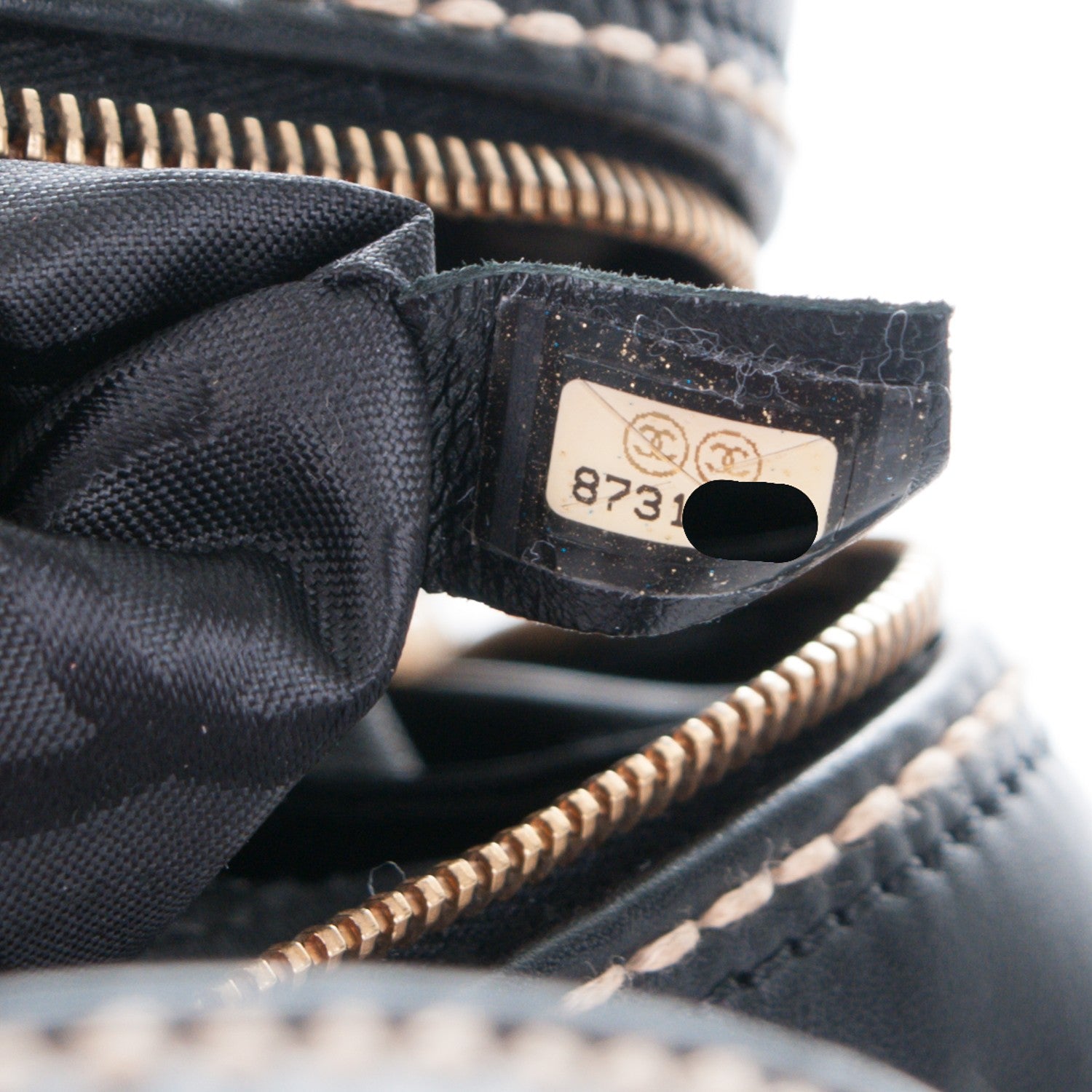 Chanel Calfskin Contrast Stitch Surpique Bowler Black 7 of 8