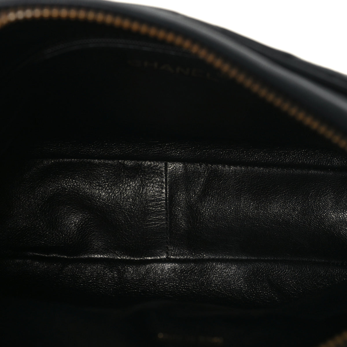 Lambskin Quilted Tassel Camera Case Navy
