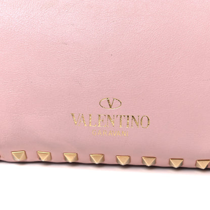 Valentino Garavani Vitello Small Rockstud Tote Pink 16 of 17