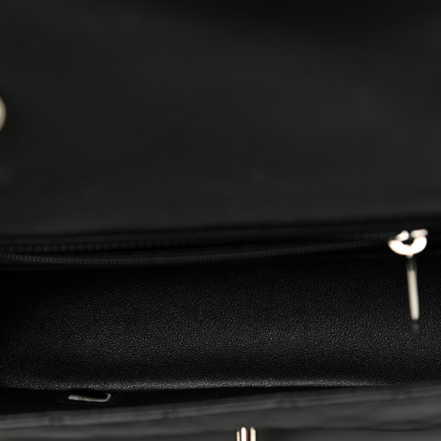 Chanel Lambskin Quilted Mini Rectangular Flap Black 5 of 9