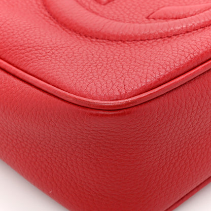 Gucci Pebbled Calfskin Small Soho Disco Bag Tabasco Red 10 of 13