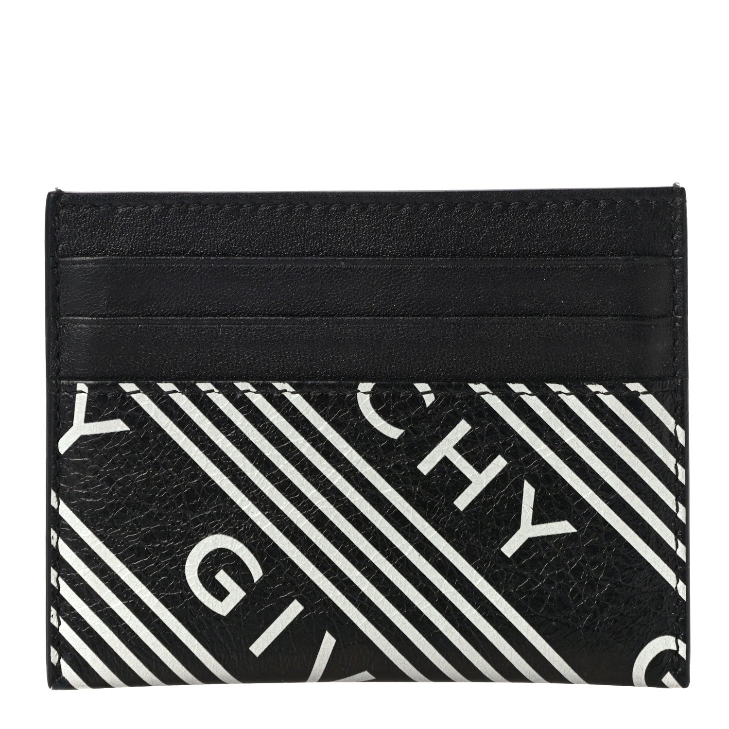 Givenchy Lambskin Logo Printed Card Holder Black 1 of 9