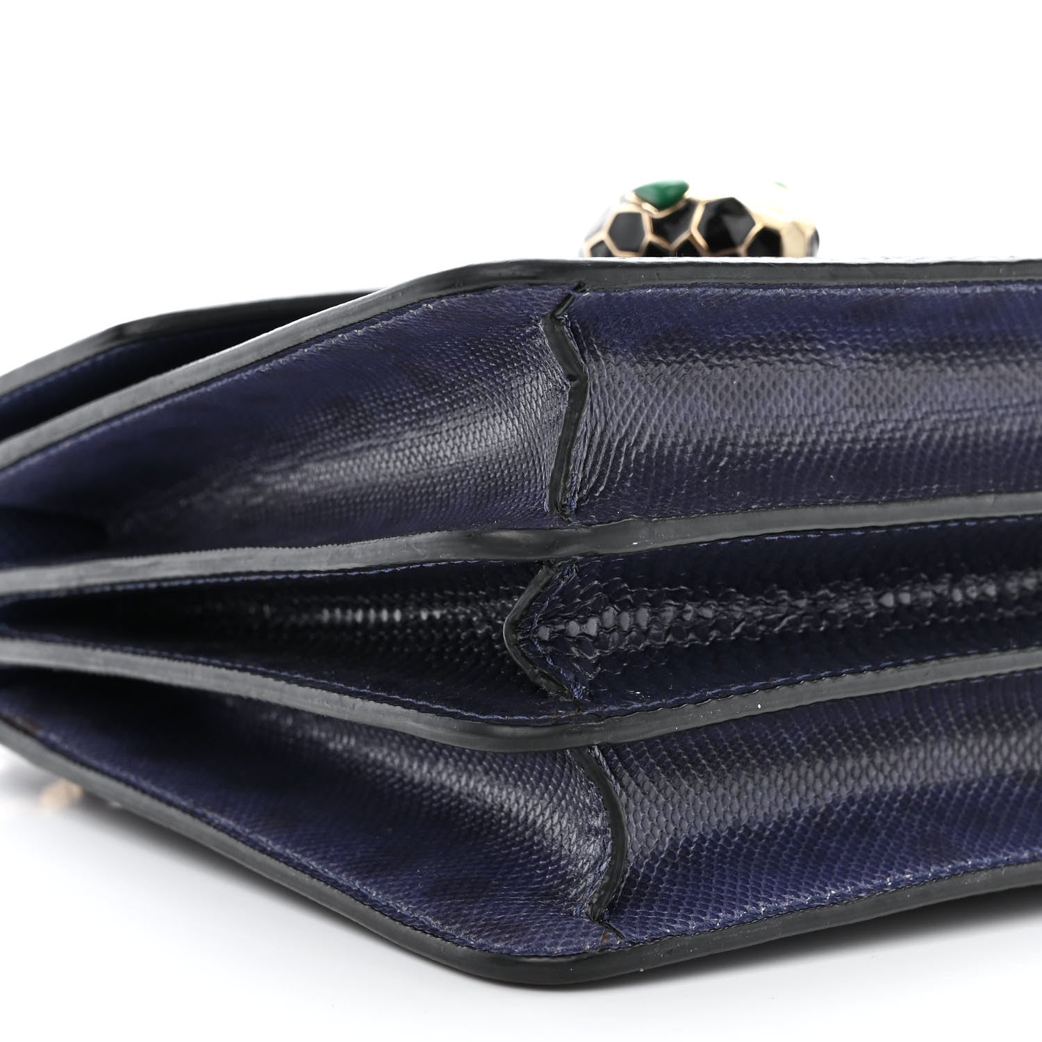 Bulgari Karung Serpenti Forever Top Handle Navy Blue 10 of 11
