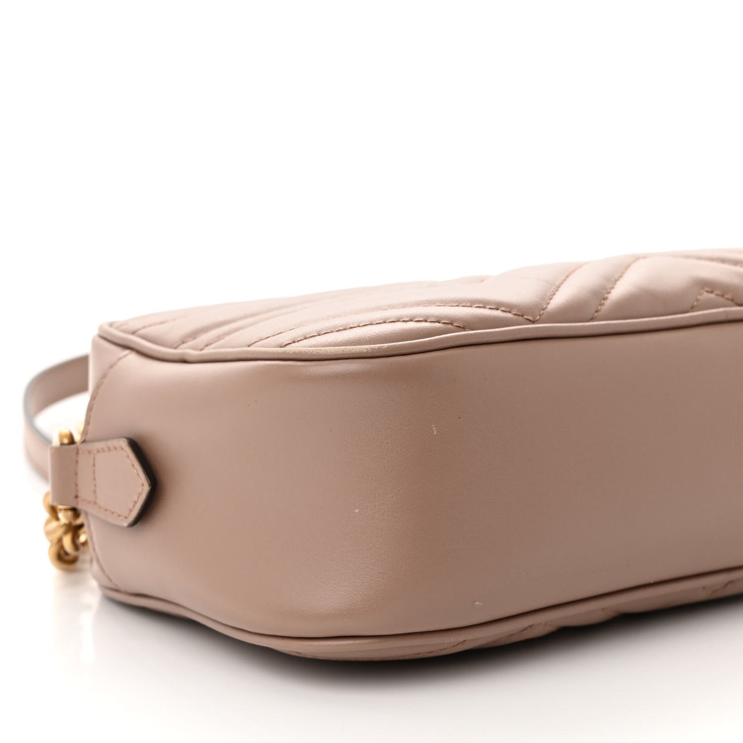 Calfskin Matelasse Small GG Marmont Chain Shoulder Bag Porcelain Rose