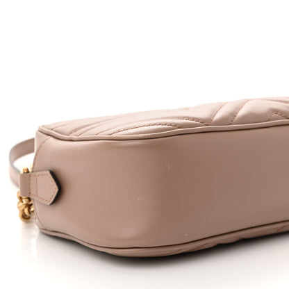 Gucci Calfskin Matelasse Small GG Marmont Chain Shoulder Bag Porcelain Rose 7 of 10