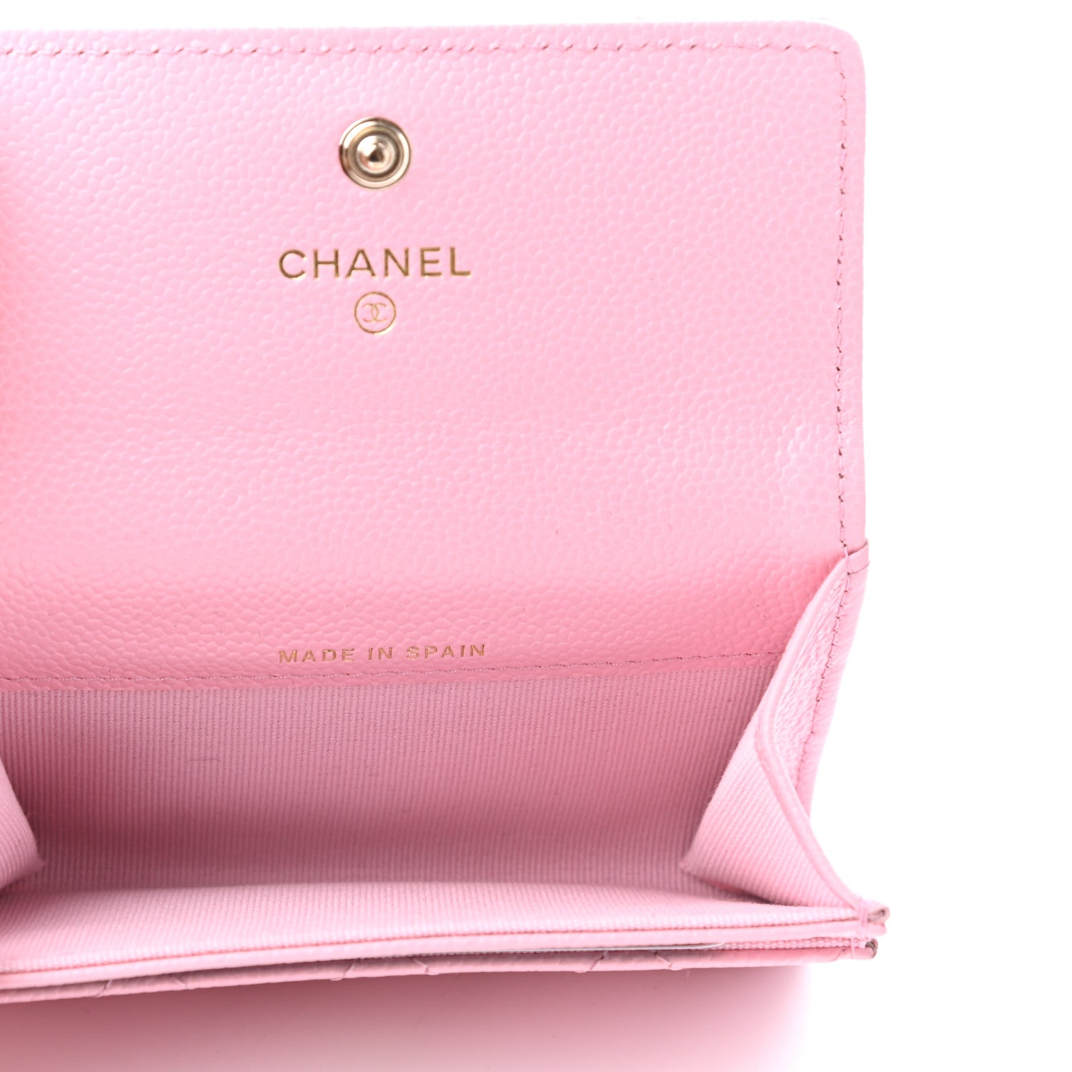 Chanel Caviar Quilted Multi Chain CC Flap Card Holder Pink 5 of 9