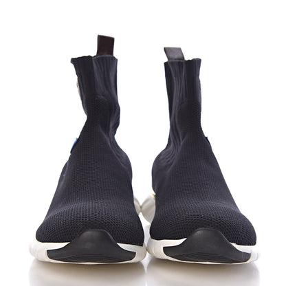 Louis Vuitton Stretch Fabric LV Black Heart Sock Sneaker 38 Black 2 of 11