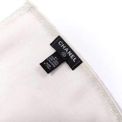 Chanel Wool CC Stole Beige Multicolor 4 of 4