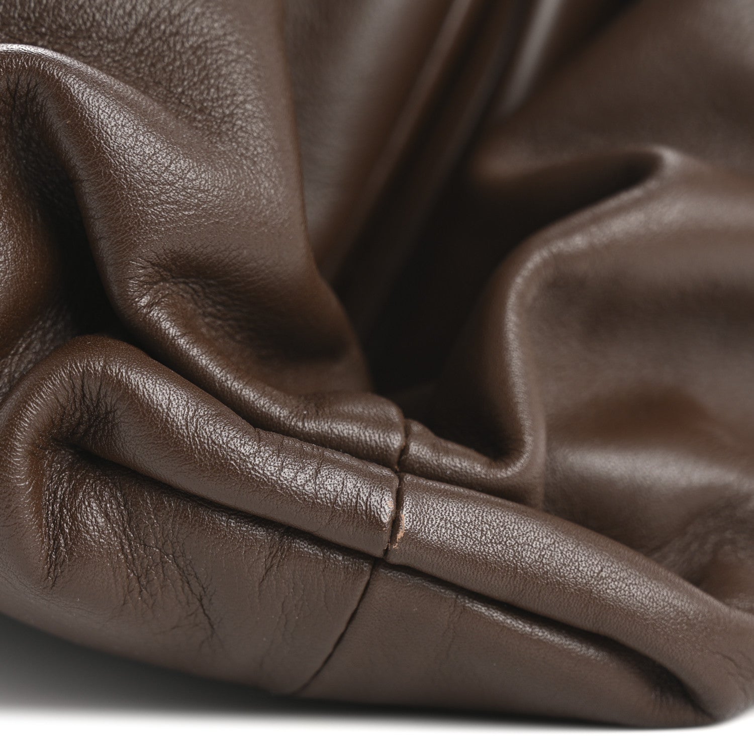 Bottega Veneta Smooth Butter Calf The Pouch Oversized Clutch Brownie 13 of 14