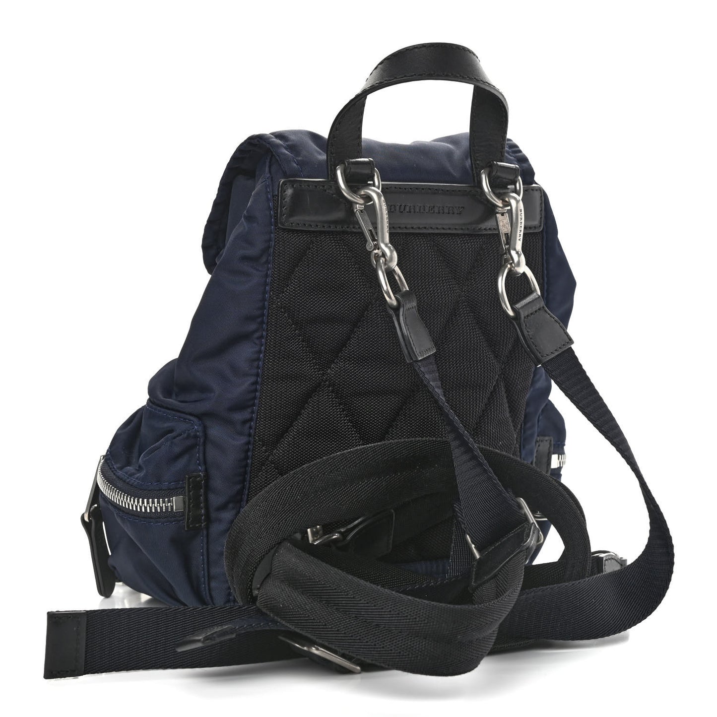 Nylon Puffer Small Rucksack Backpack Blue