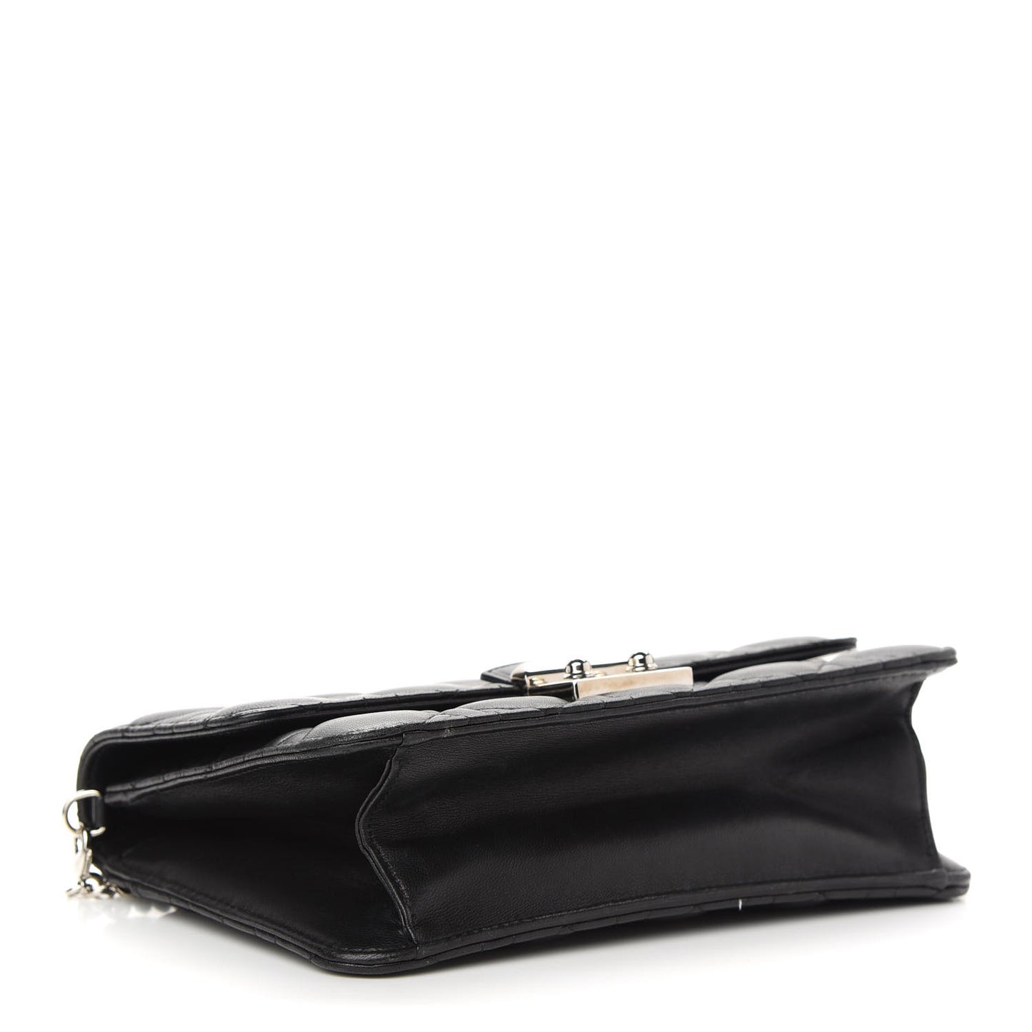 Lambskin Cannage Miss Dior Promenade Pouch Black