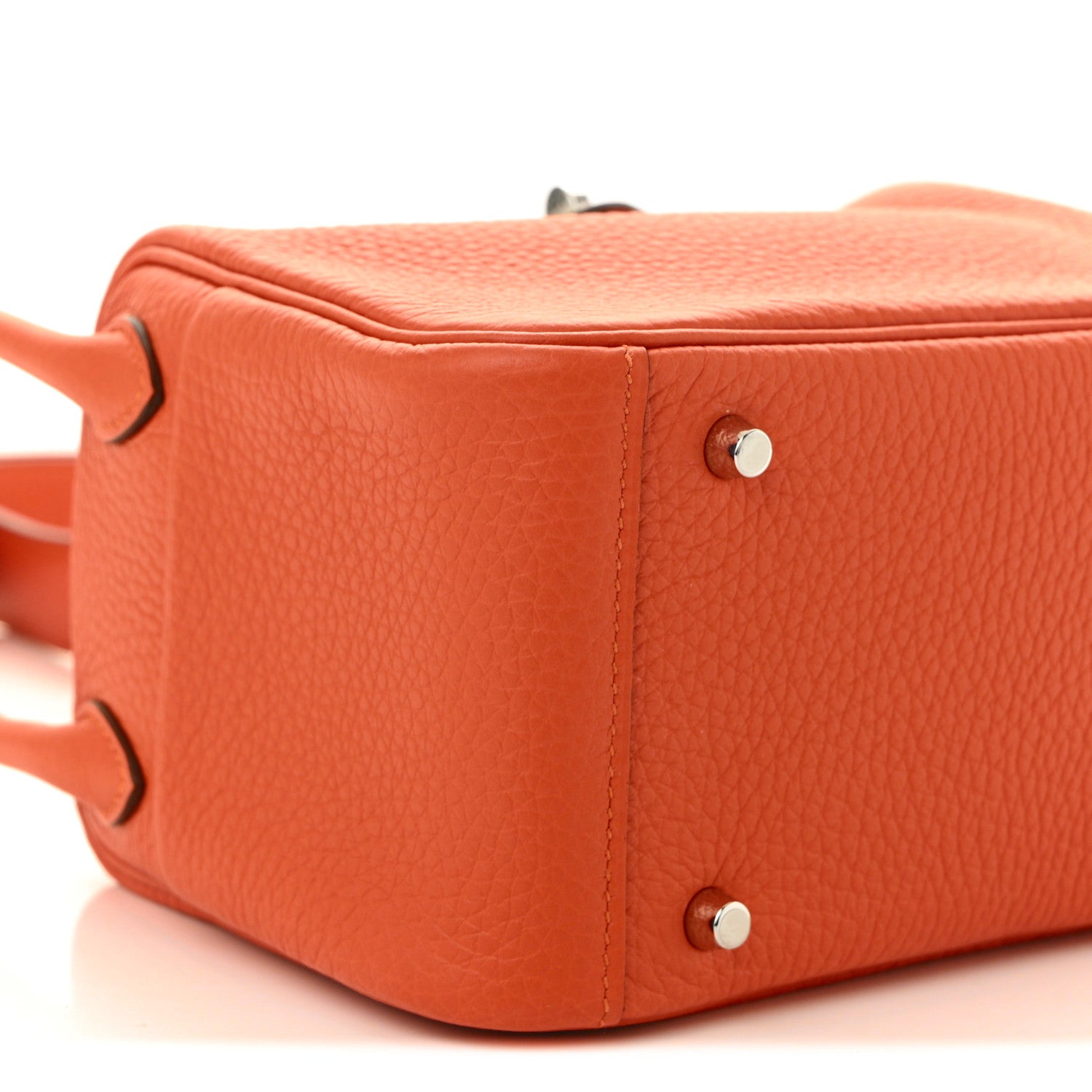 Hermes Taurillon Clemence Mini Lindy 20 Feu 9 of 11