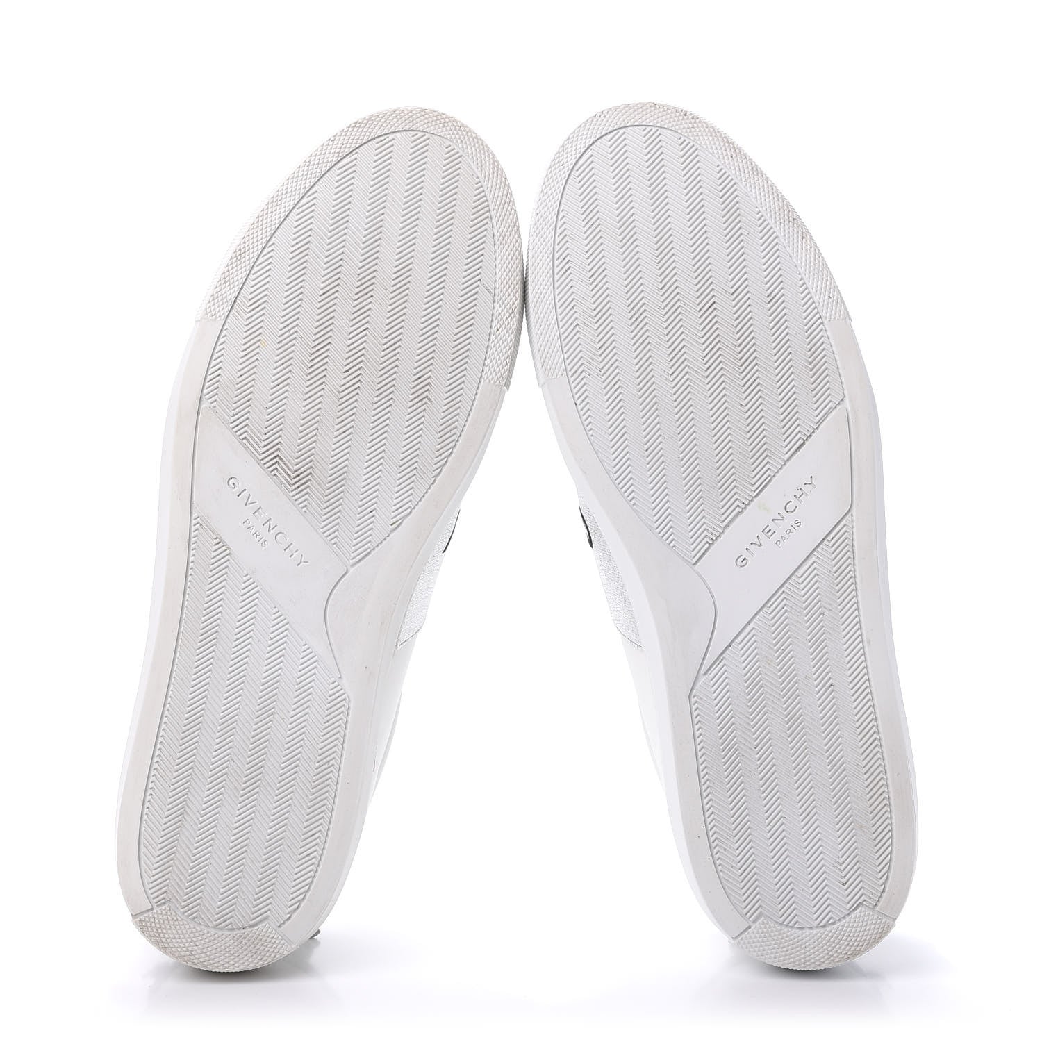 Givenchy Calfskin Band Logo Womens Urban Street Sneakers 40 Argent 6 of 10