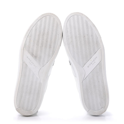 Givenchy Calfskin Band Logo Womens Urban Street Sneakers 40 Argent 6 of 10