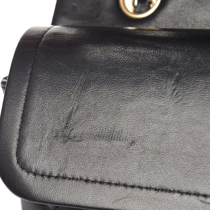 Chanel Lambskin Quilted Medium Double Flap Black 15 of 18