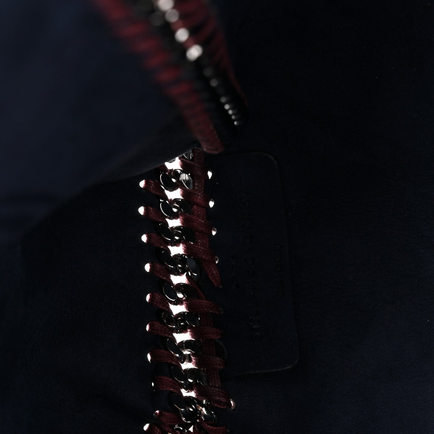 Shaggy Deer Falabella Reversible Tote Red Navy