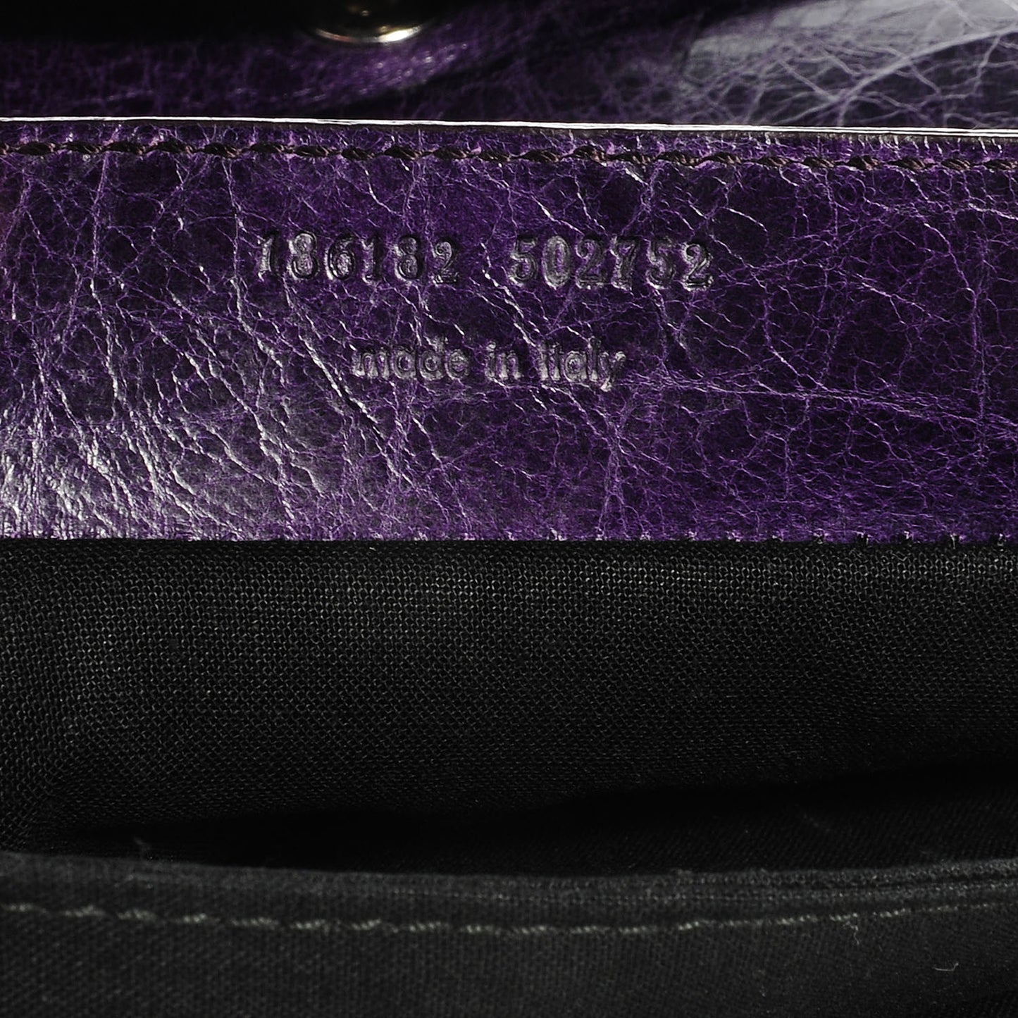 Chevre Giant 21 Silver Hardware Envelope Clutch Violet