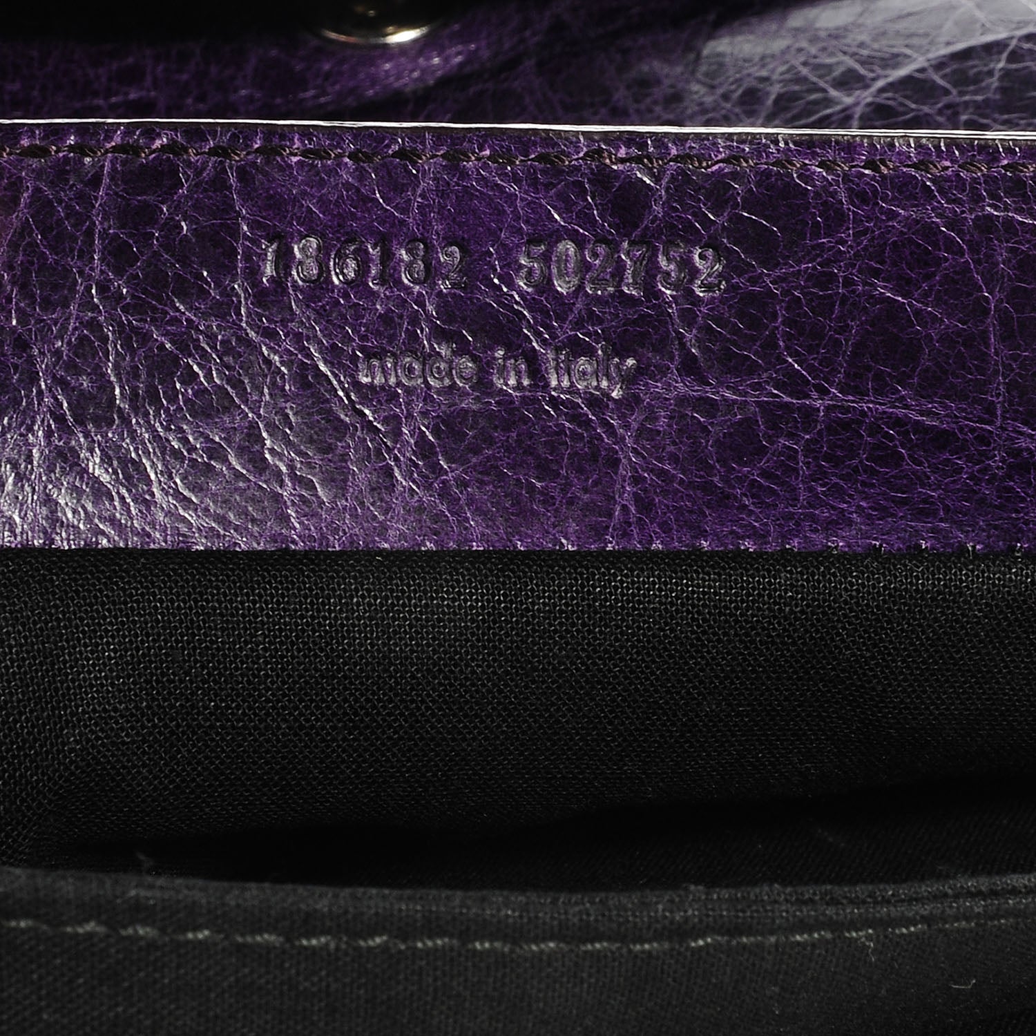 Balenciaga Chevre Giant 21 Silver Hardware Envelope Clutch Violet 7 of 11