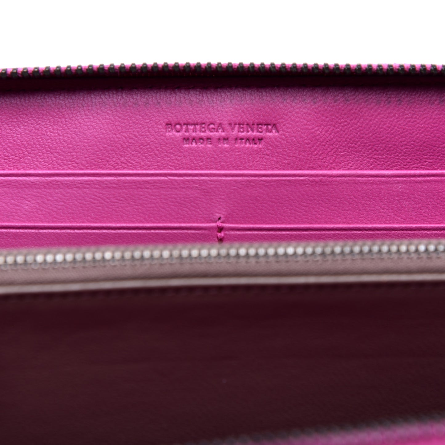 Nappa Intrecciato Zip Around Wallet Ametista