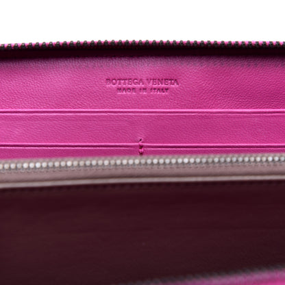 Bottega Veneta Nappa Intrecciato Zip Around Wallet Ametista 6 of 7