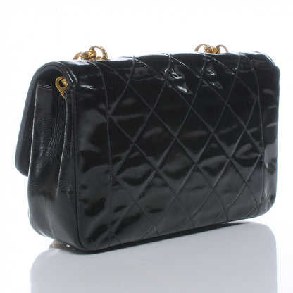 Chanel Patent Quilted Mini Flap Black 3 of 7