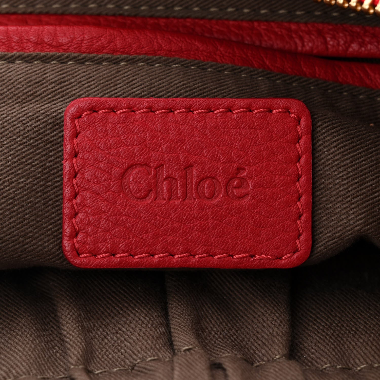 Chloe Calfskin Medium Marcie Satchel Red 6 of 11