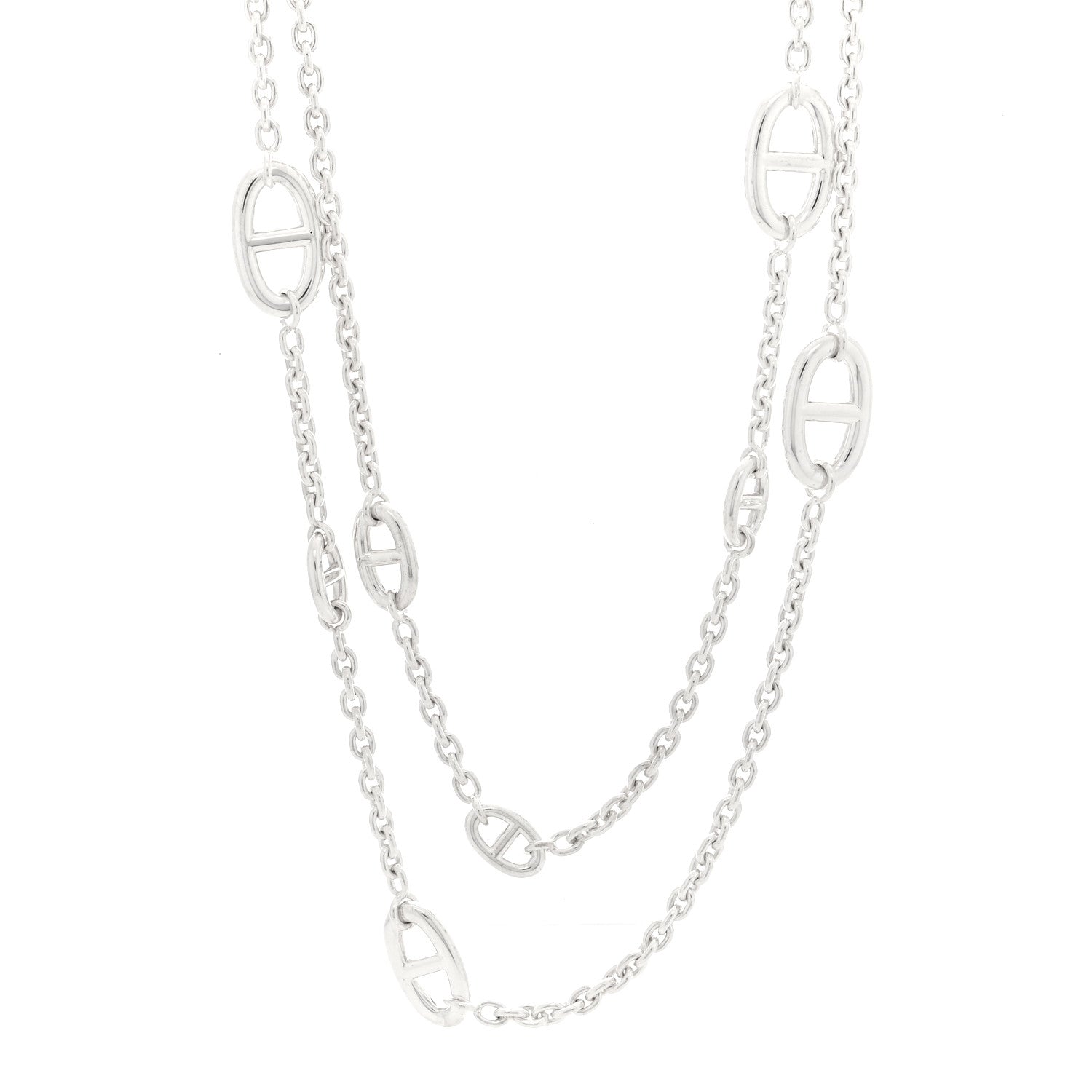 Hermes Sterling Silver Farandole Necklace 120 1 of 5