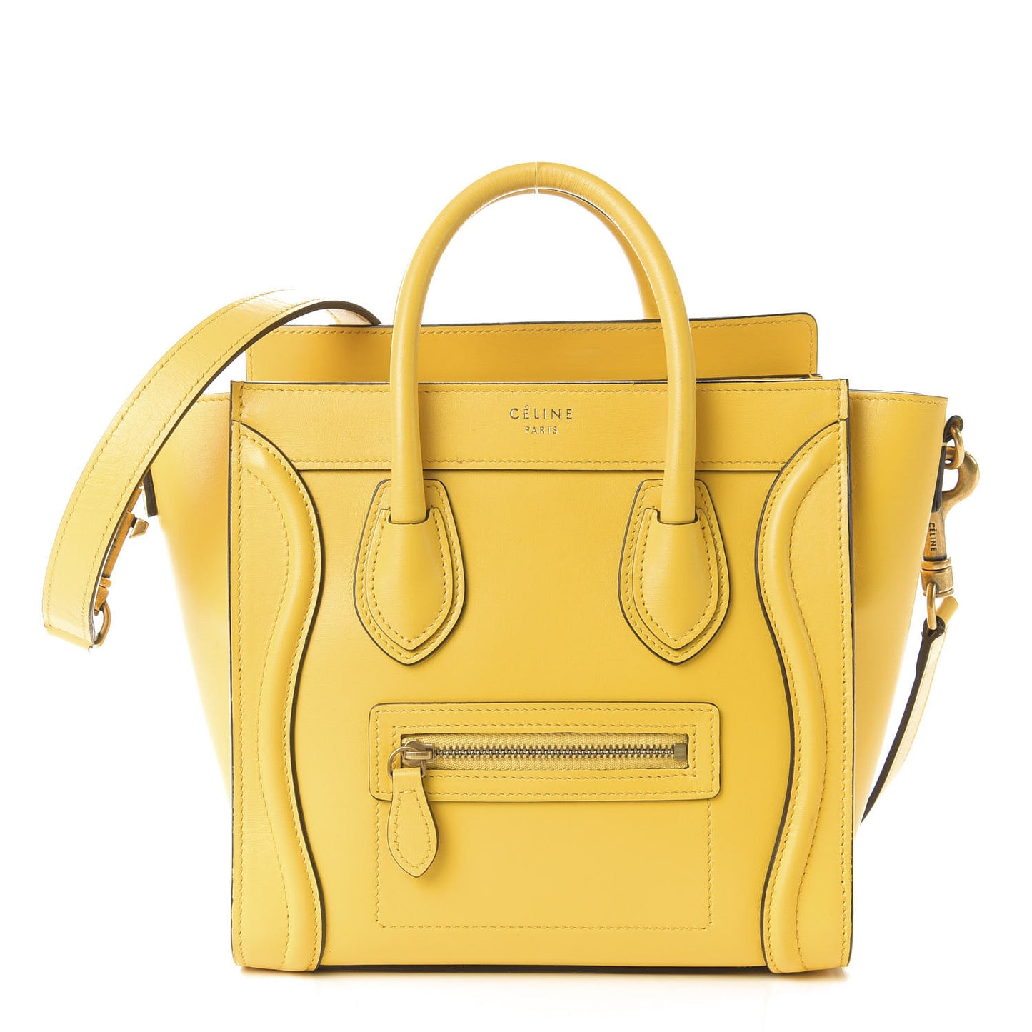 Palmelato Calfskin Nano Luggage Sunflower
