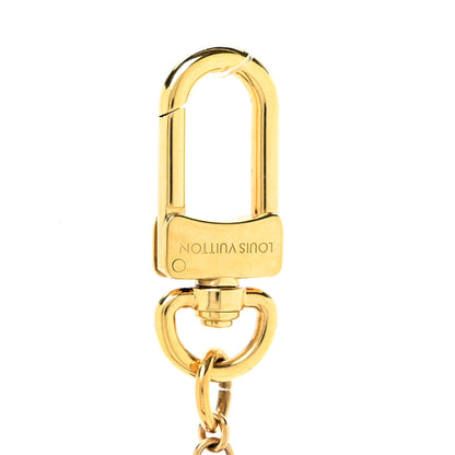 Louis Vuitton Wood Plexiglass Vivienne Amour Bag Charm Key Holder Gold 3 of 3