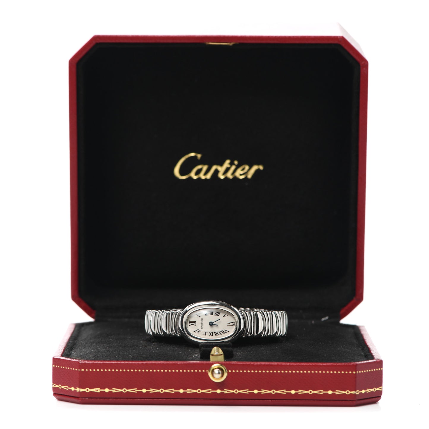 18K White Gold 22mm Baignoire Quartz Watch