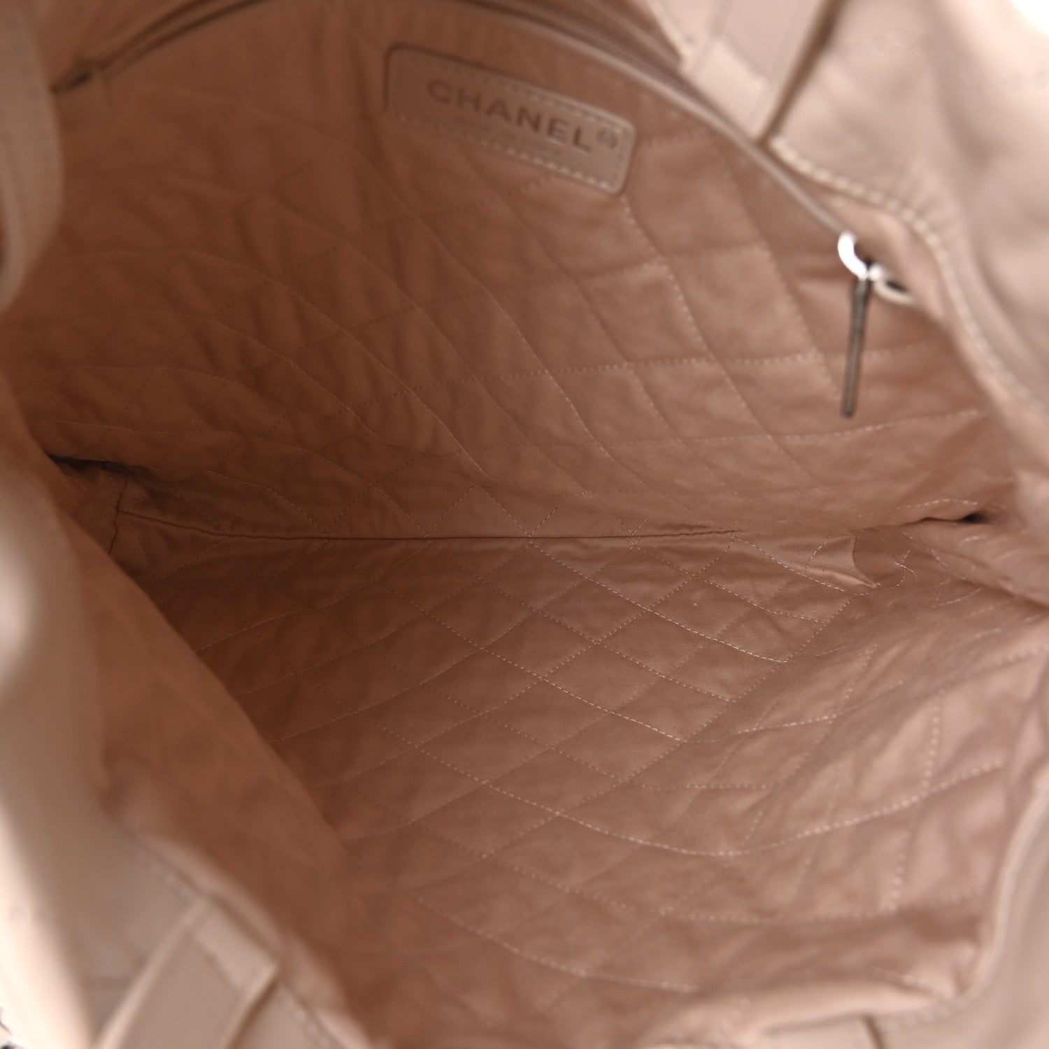 Chanel Shiny Calfskin Quilted Chanel 22 Backpack Beige 5 of 10