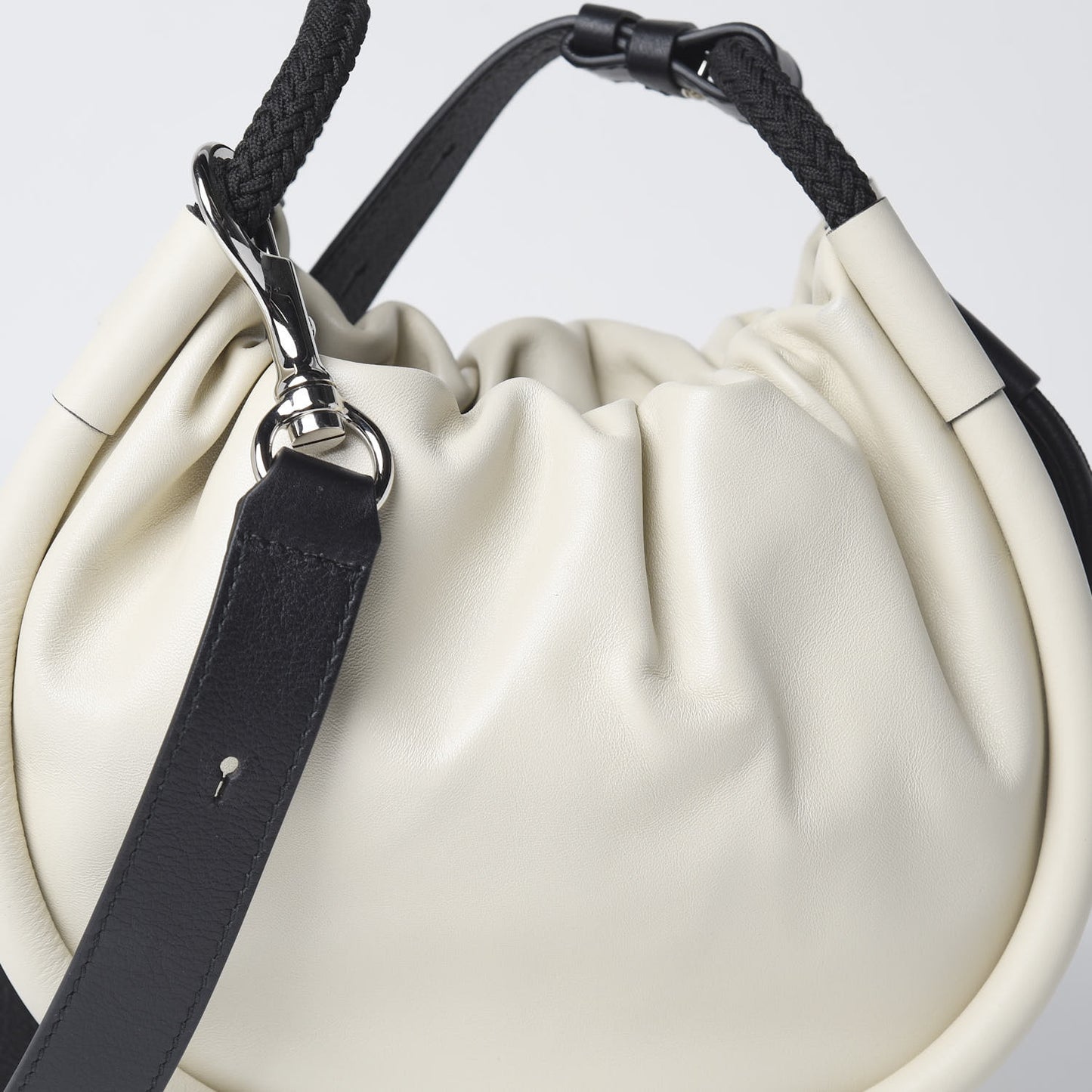 Lambskin Calfskin Small Canteen Clay