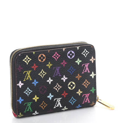 Louis Vuitton Monogram Multicolor Zippy Coin Purse Black Grenade 3 of 10