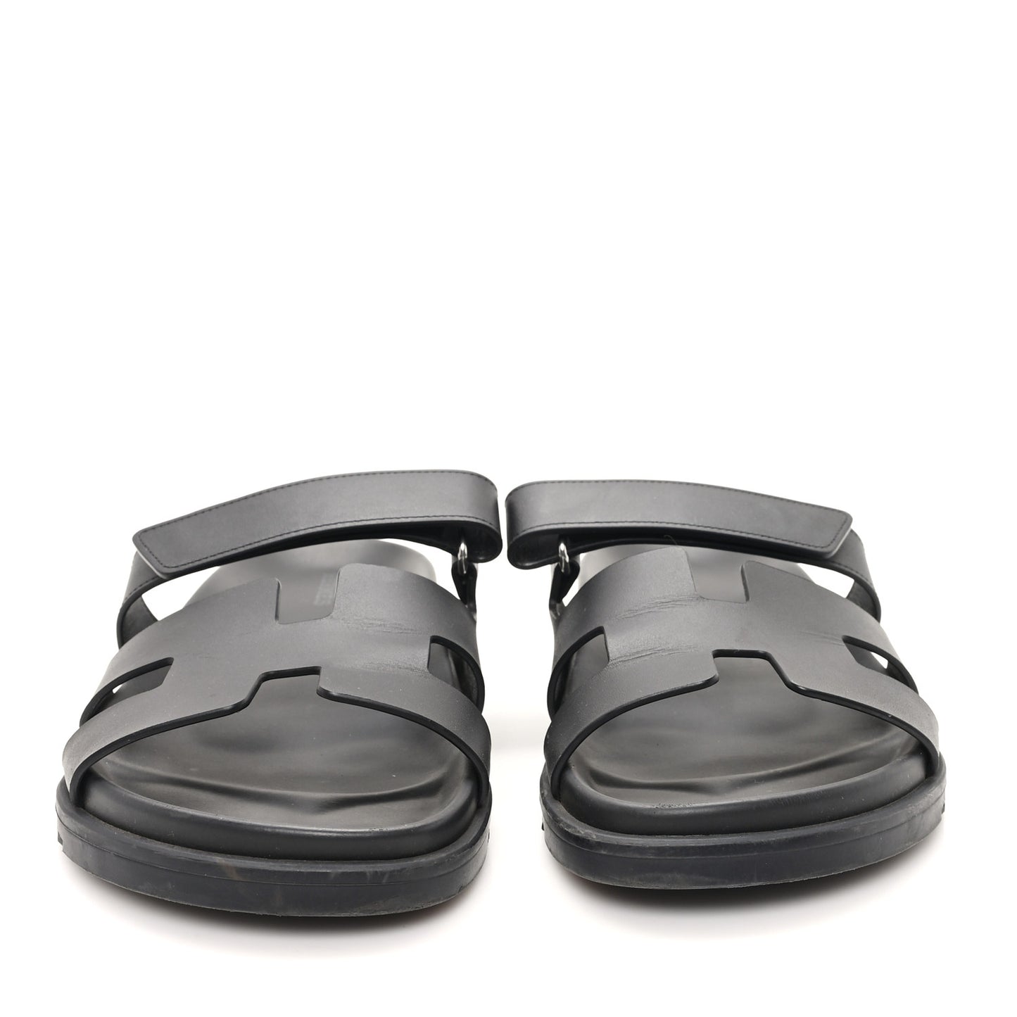 Calfskin Womens Chypre Sandals 40.5 Black